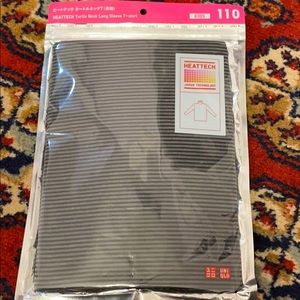 Heattech unisex turtle neck long sleeve T-shirt